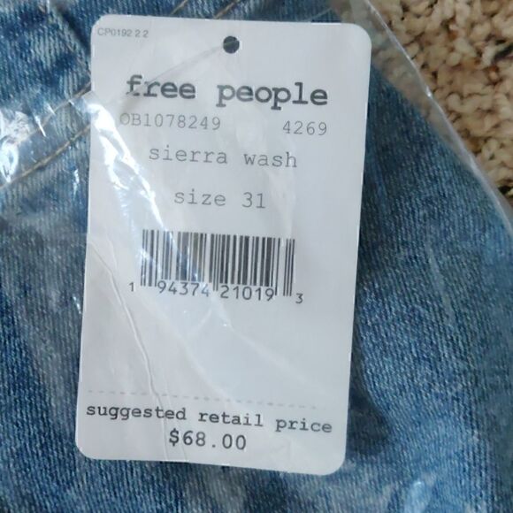 NEW Free People Virgo Zip Front Mini Skirt Sierra wash - Picture 9 of 11